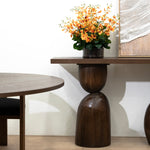 Morani 1.6m Elm Console Table - Walnut Console Table Nicki-Core
