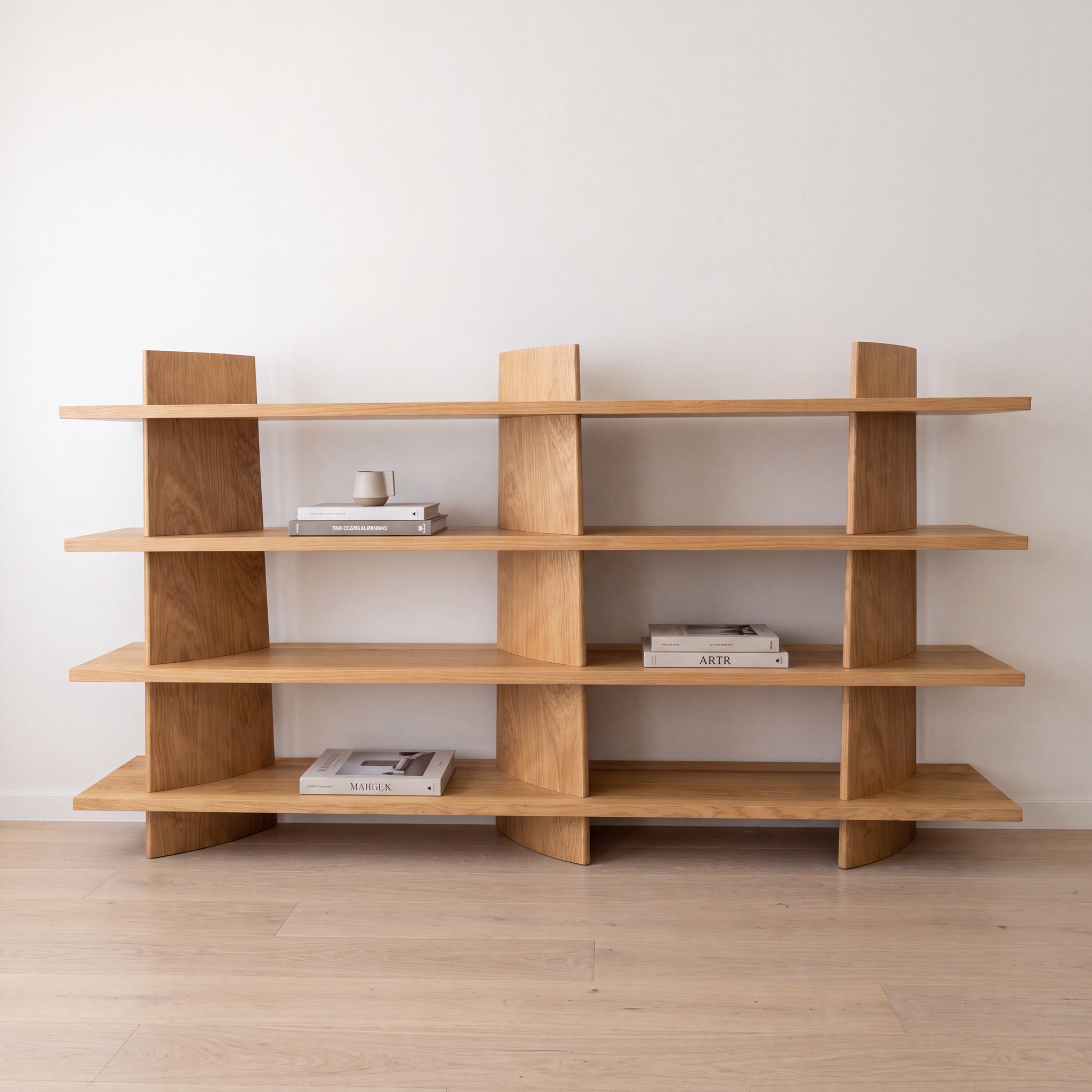 Ravan 3m Bookshelf - Natural Oak Shelves Century-Core