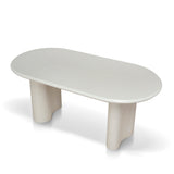 Marino 1.8m Oval Dining Table - Ivory Oat Dining Table Dwood-Core