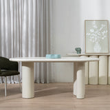 Marino 1.8m Oval Dining Table - Ivory Oat Dining Table Dwood-Core