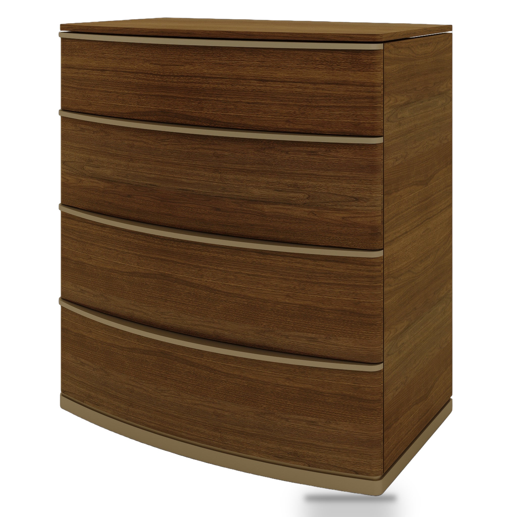 Tristan 4 Drawer Chest of Drawers - Walnut Dresser Unit VN-Core