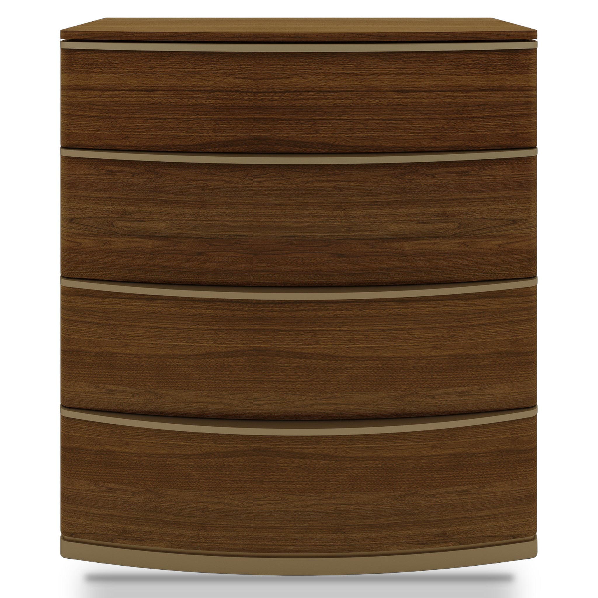 Tristan 4 Drawer Chest of Drawers - Walnut Dresser Unit VN-Core