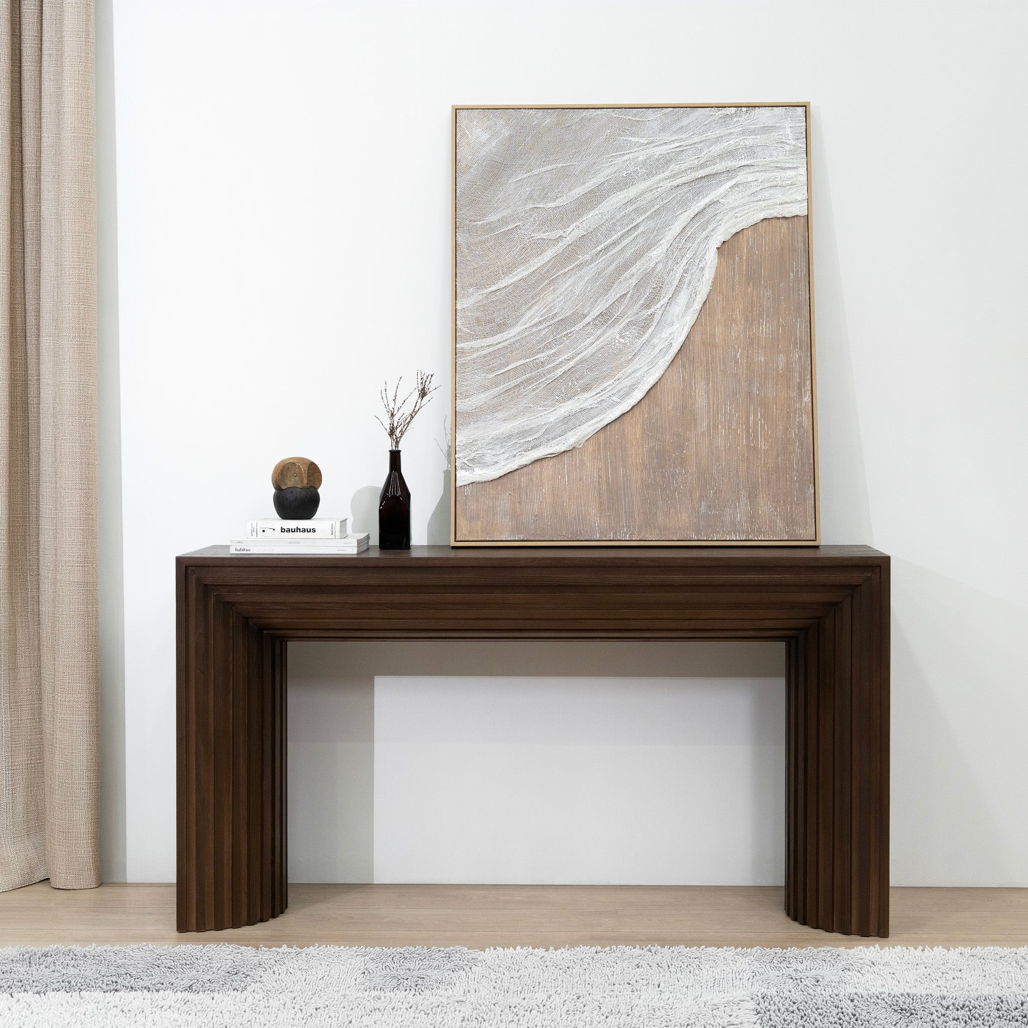 Eldric 1.5m Console Table - Walnut Console Table Nicki-Core