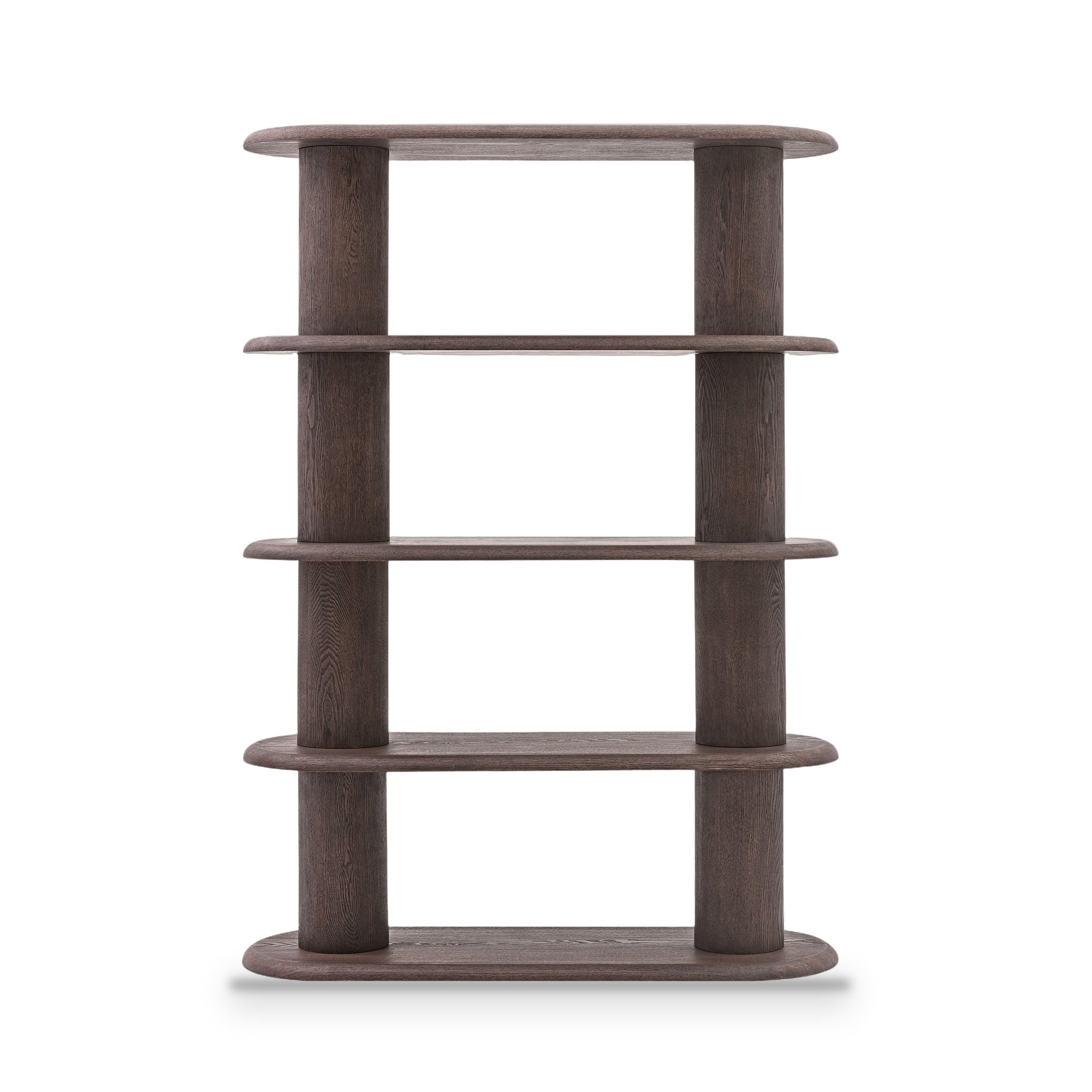 Haaland 1.7m High Bookshelf - Dark Brown Bookshelf Fodex-Core