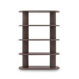 Haaland 1.7m High Bookshelf - Dark Brown Bookshelf Fodex-Core