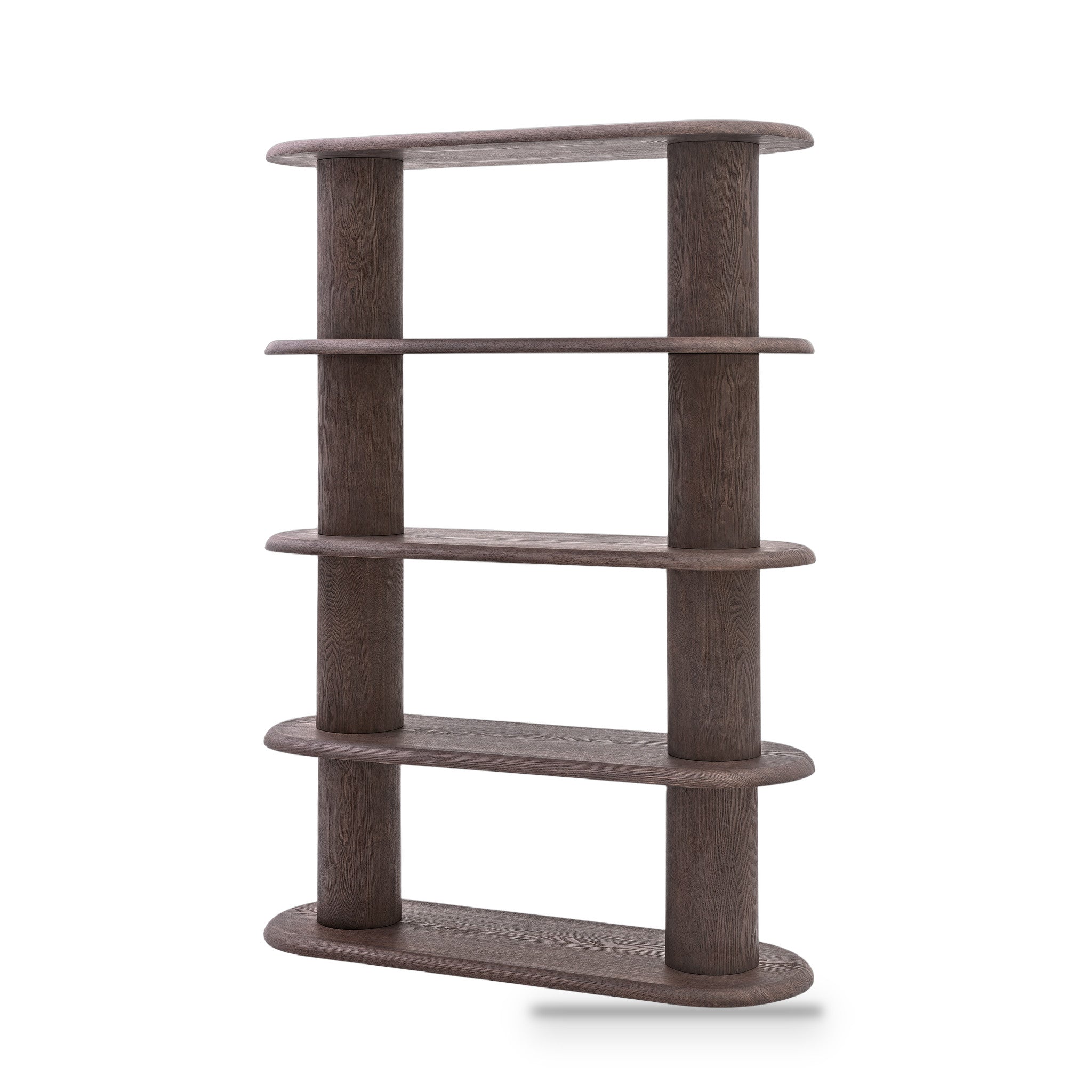 Haaland 1.7m High Bookshelf - Dark Brown Bookshelf Fodex-Core