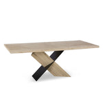 Xabi 1.95m Dining Table - White Washed Natural Dining Table Fodex-Core