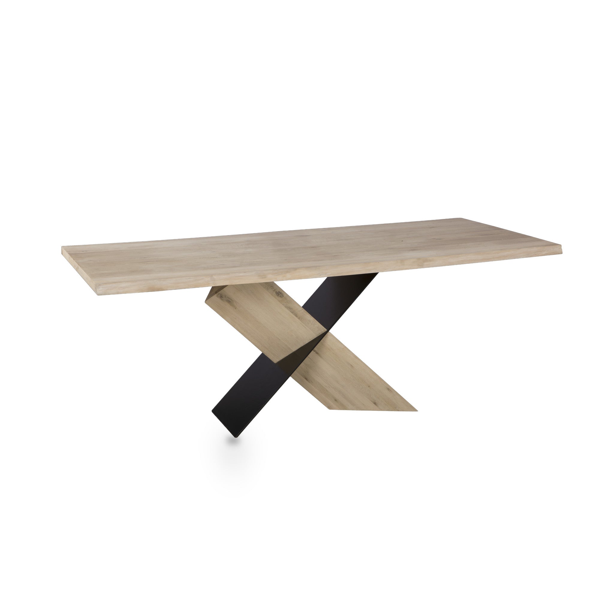 Xabi 1.95m Dining Table - White Washed Natural Dining Table Fodex-Core