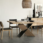 Xabi 1.95m Dining Table - White Washed Natural Dining Table Fodex-Core
