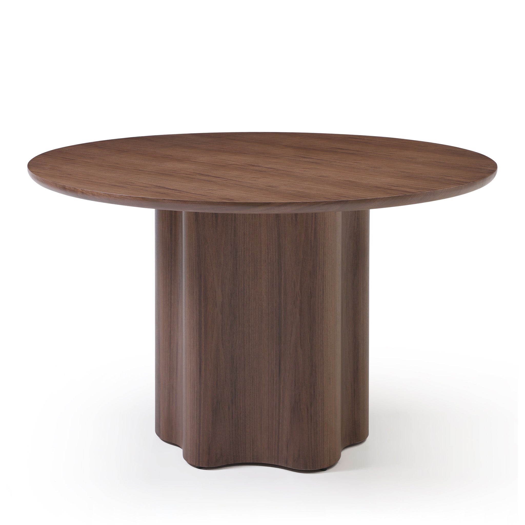 Timo 1.2m Round Dining Table - Ash Walnut Dining Table Rilux-Core