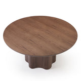 Timo 1.2m Round Dining Table - Ash Walnut Dining Table Rilux-Core