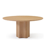 Timo 1.6m Round Dining Table - Ash Natural Dining Table Rilux-Core