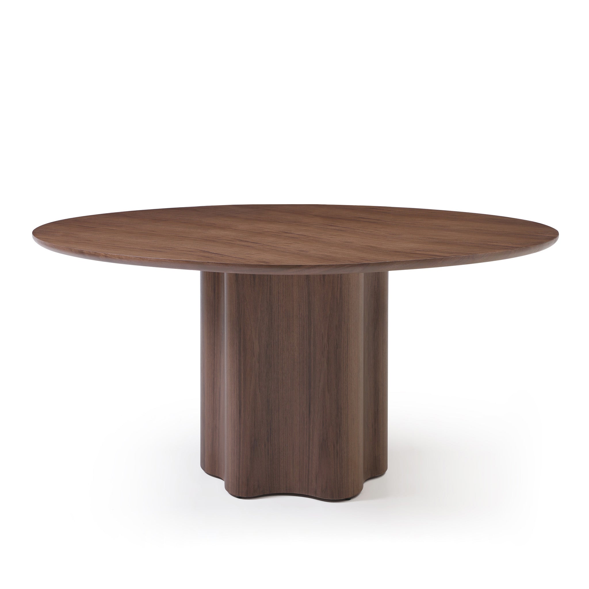 Timo 1.6m Round Dining Table - Ash Walnut Dining Table Rilux-Core