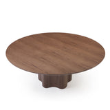 Timo 1.6m Round Dining Table - Ash Walnut Dining Table Rilux-Core