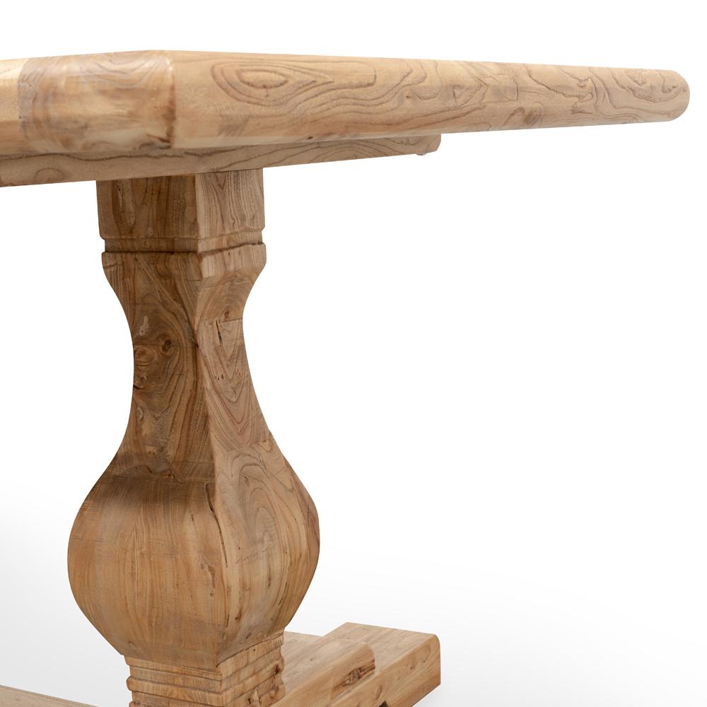 Ex Display - Titan Reclaimed 2.4m ELM Wood Dining Table - Rustic Natural Dining Table Reclaimed-Core   