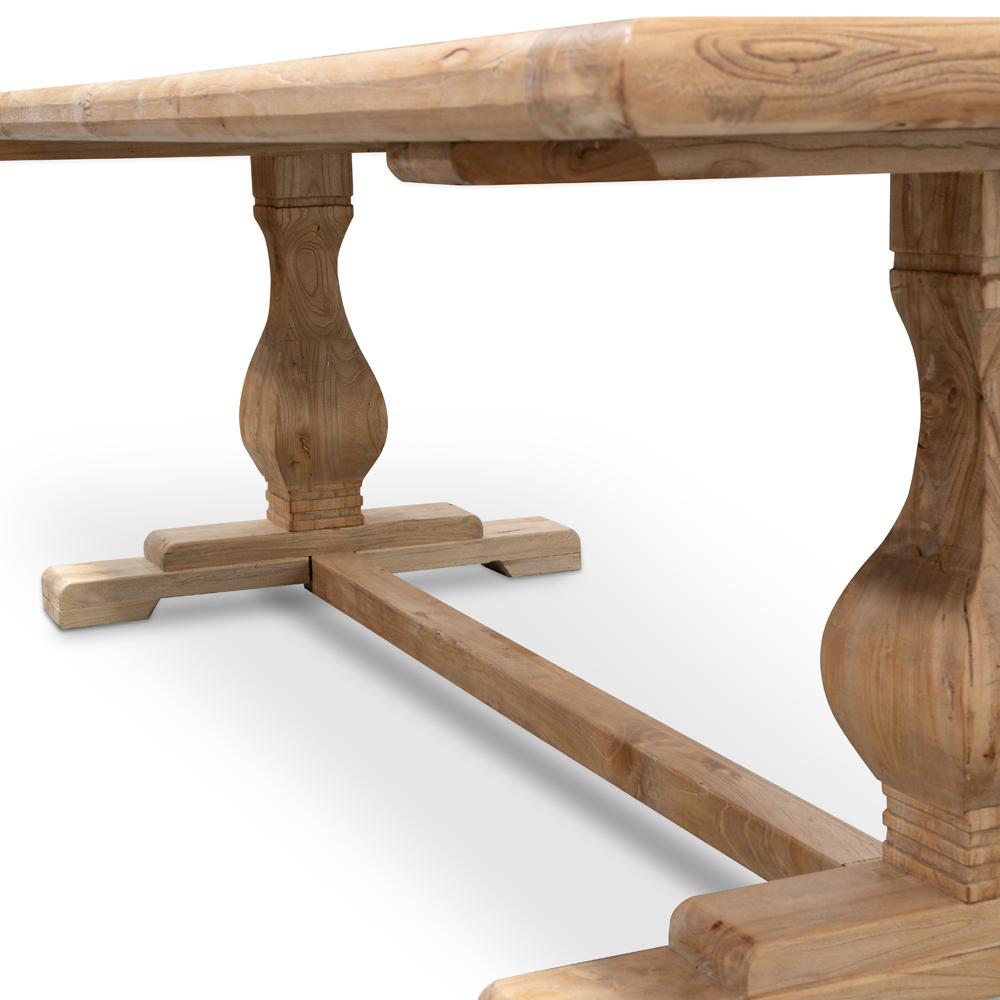 Ex Display - Titan Reclaimed 2.4m ELM Wood Dining Table - Rustic Natural Dining Table Reclaimed-Core   