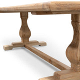 Ex Display - Titan Reclaimed 2.4m ELM Wood Dining Table - Rustic Natural Dining Table Reclaimed-Core   