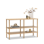 Lenvik 40cm Shelving Unit - Natural Oak Bookcase Eastern-Local