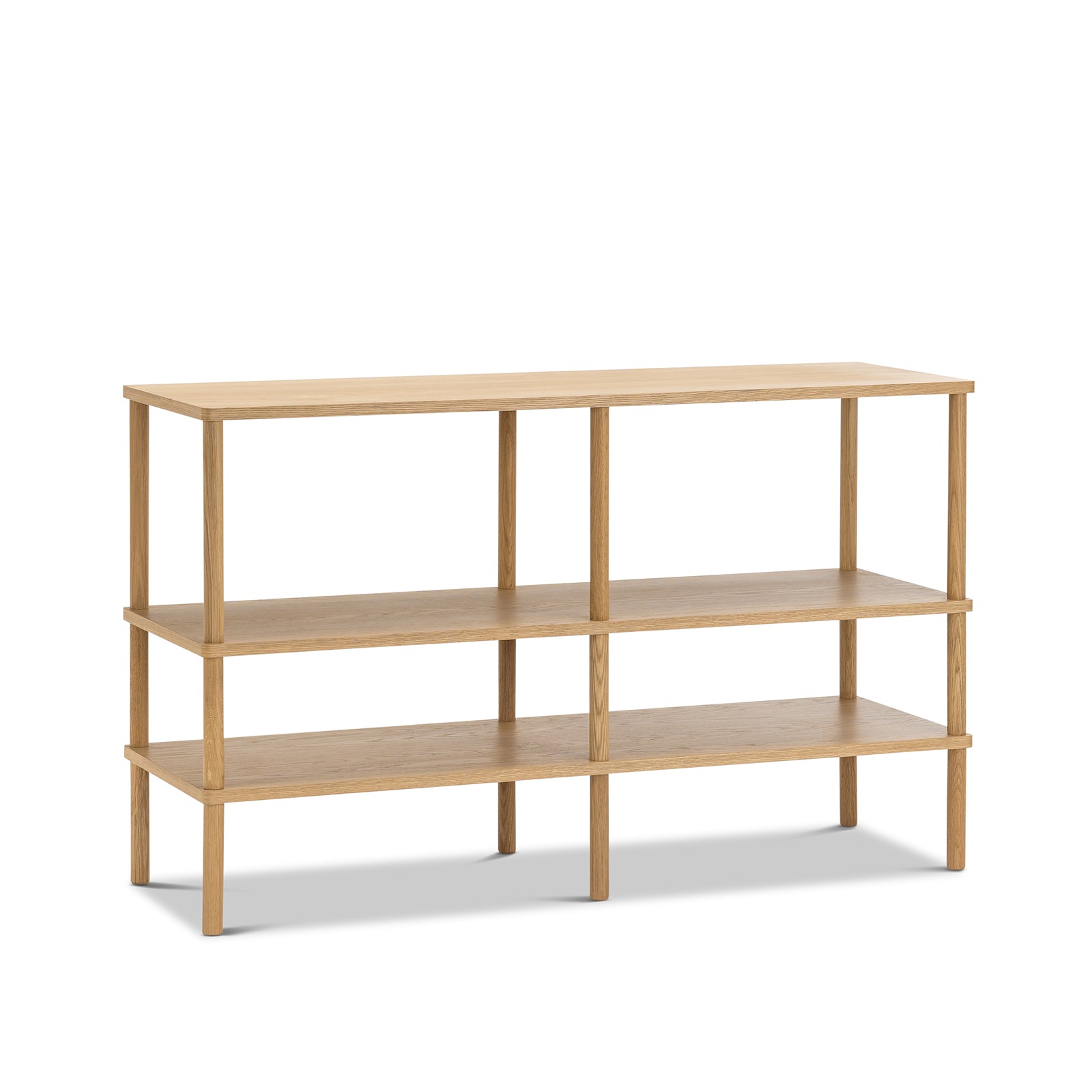 Lenvik 40cm Shelving Unit - Natural Oak Bookcase Eastern-Local