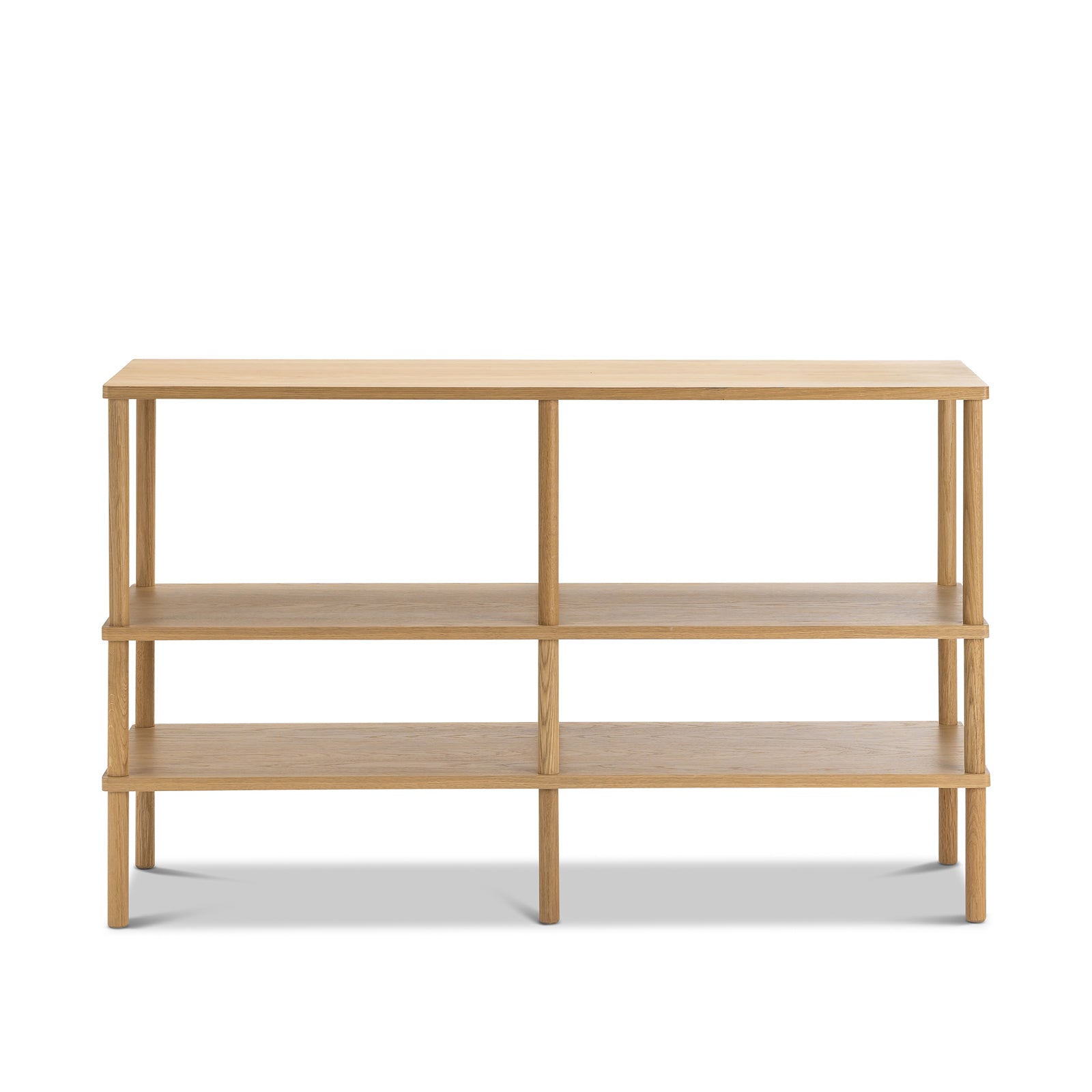 Lenvik 40cm Shelving Unit - Natural Oak Bookcase Eastern-Local