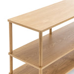 Lenvik 40cm Shelving Unit - Natural Oak Bookcase Eastern-Local