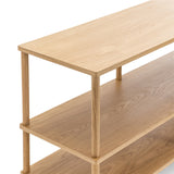 Lenvik 40cm Shelving Unit - Natural Oak Bookcase Eastern-Local
