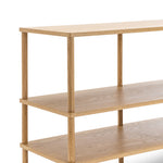 Lenvik 40cm Shelving Unit - Natural Oak Bookcase Eastern-Local