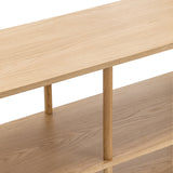 Lenvik 40cm Shelving Unit - Natural Oak Bookcase Eastern-Local