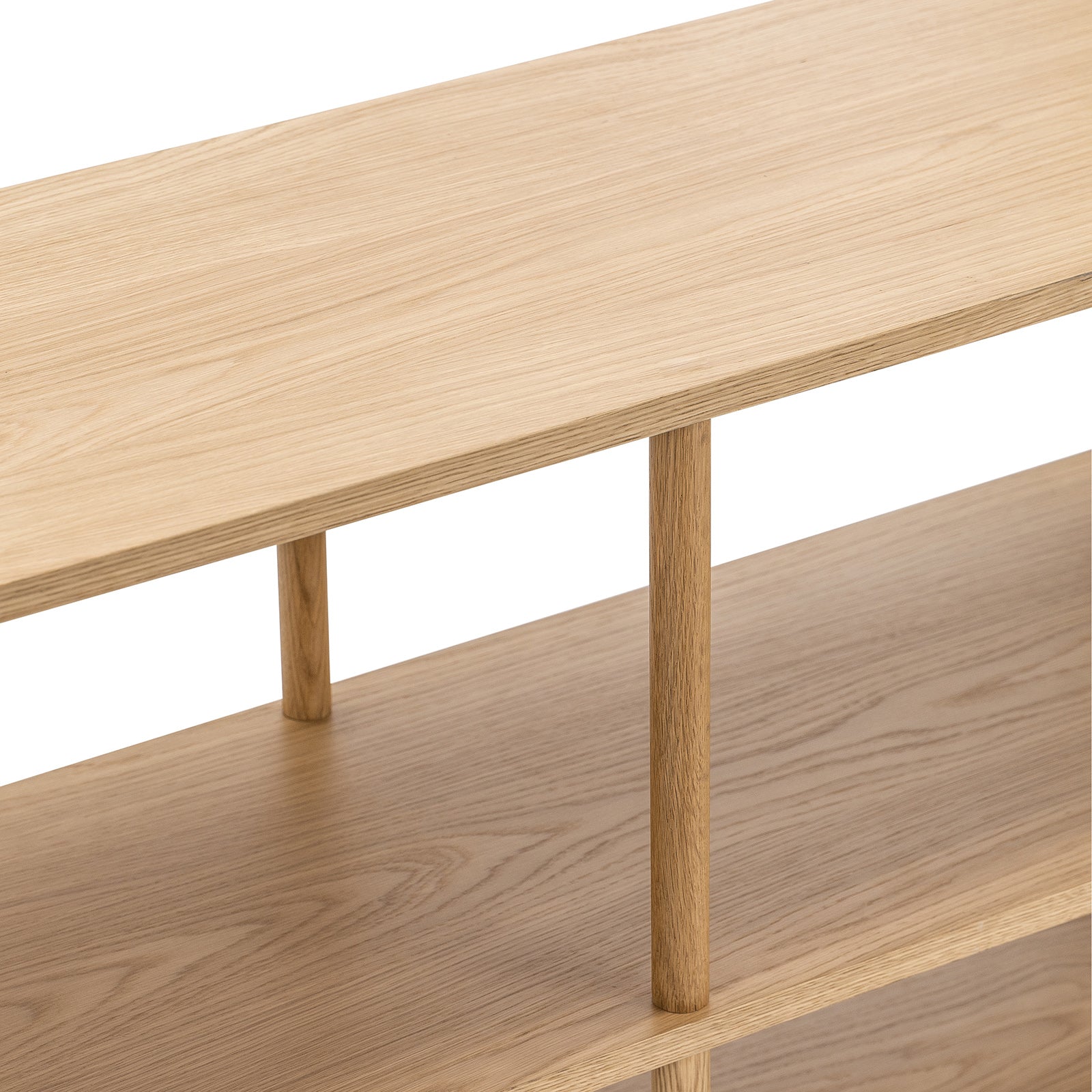 Lenvik 40cm Shelving Unit - Natural Oak Bookcase Eastern-Local