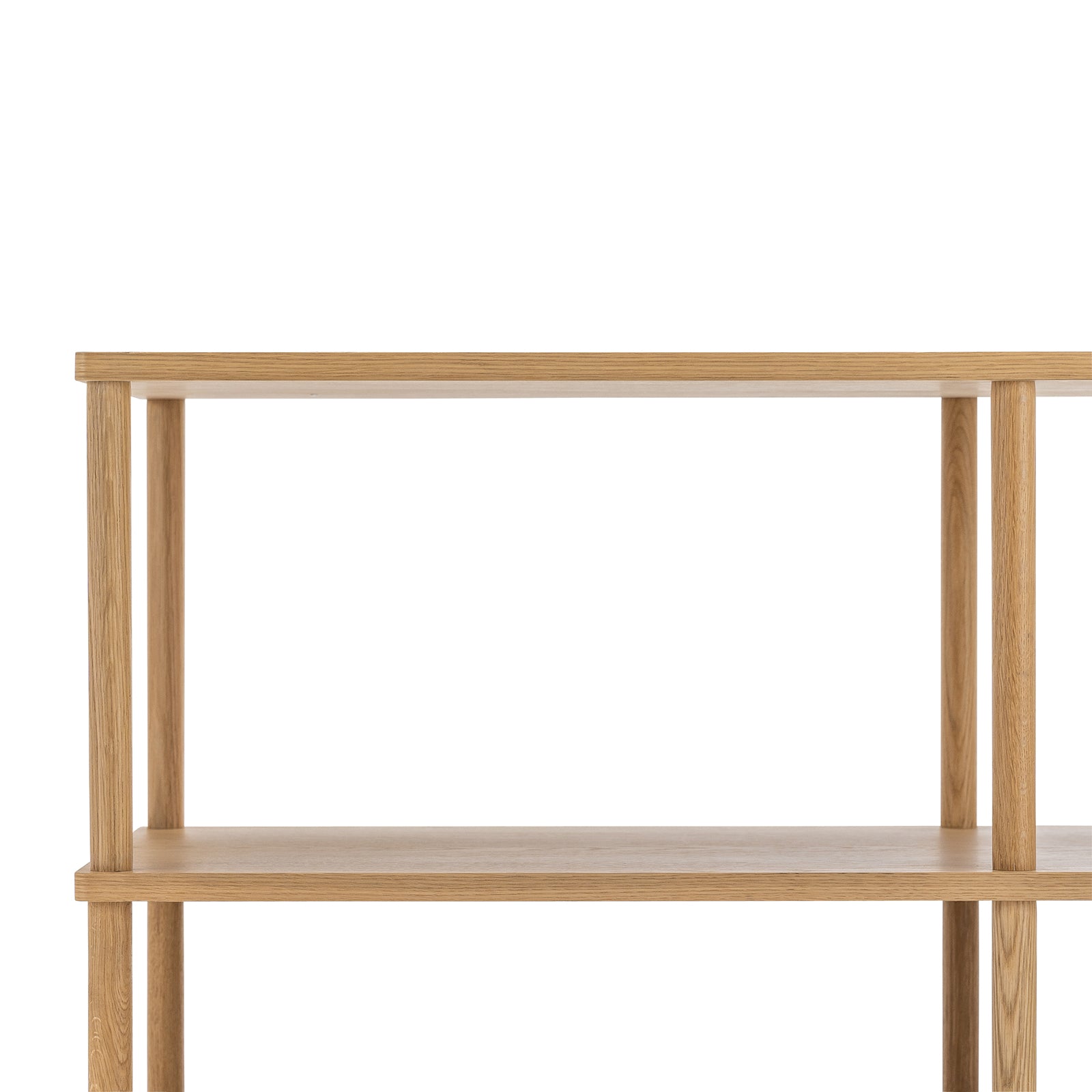Lenvik 40cm Shelving Unit - Natural Oak Bookcase Eastern-Local