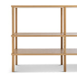 Lenvik 40cm Shelving Unit - Natural Oak Bookcase Eastern-Local