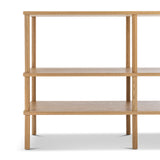 Lenvik 40cm Shelving Unit - Natural Oak Bookcase Eastern-Local