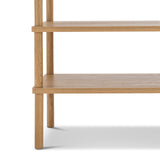 Lenvik 40cm Shelving Unit - Natural Oak Bookcase Eastern-Local