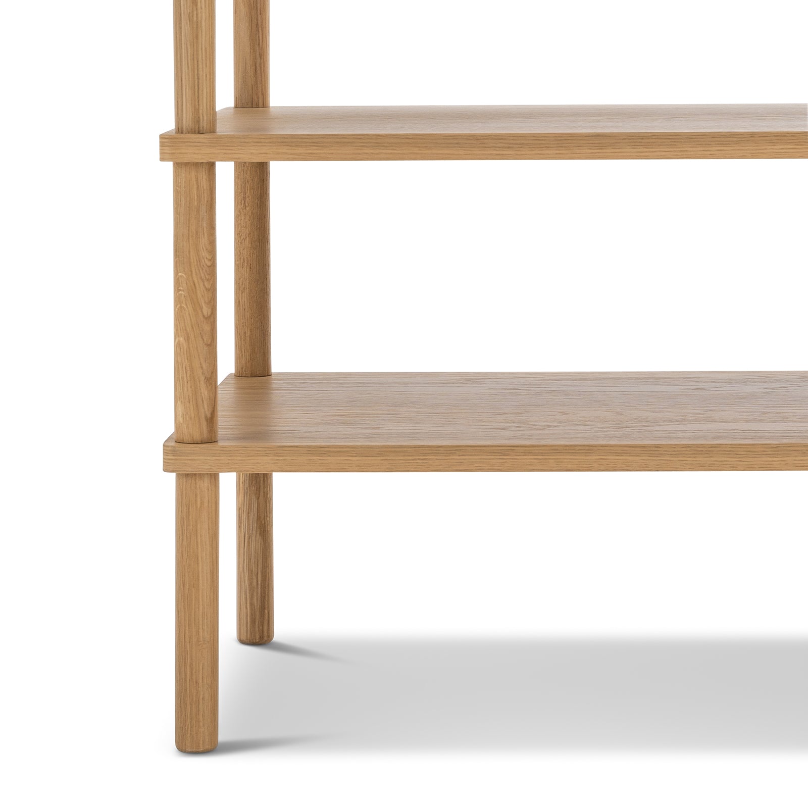 Lenvik 40cm Shelving Unit - Natural Oak Bookcase Eastern-Local