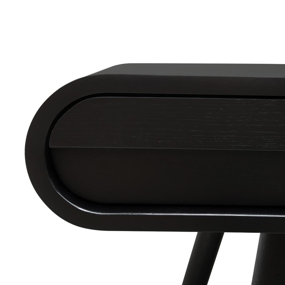 Joshua Narrow Wood Console Table - Black 75cm (H) Console Table Drake-Core   