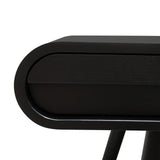 Joshua Narrow Wood Console Table - Black 75cm (H) Console Table Drake-Core   