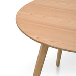 Halo 100cm Round Wooden Dining Table - Natural