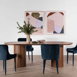 Marty 2.5m Wooden Dining Table - Walnut Dining Table Century-Core