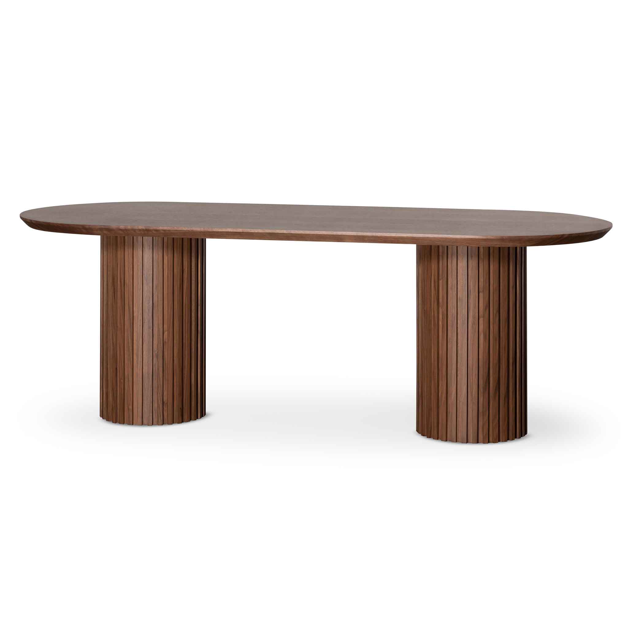 Ex Display - Marty 2.5m Wooden Dining Table - Walnut Dining Table Century-Core
