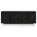 Ex Display - Miriam 2m Oak Buffet Unit - Textured Espresso Black Buffet & Sideboard Valerie-Core