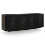 Ex Display - Miriam 2m Oak Buffet Unit - Textured Espresso Black Buffet & Sideboard Valerie-Core