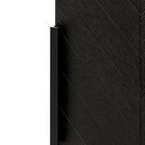 Ex Display - Miriam 2m Oak Buffet Unit - Textured Espresso Black Buffet & Sideboard Valerie-Core