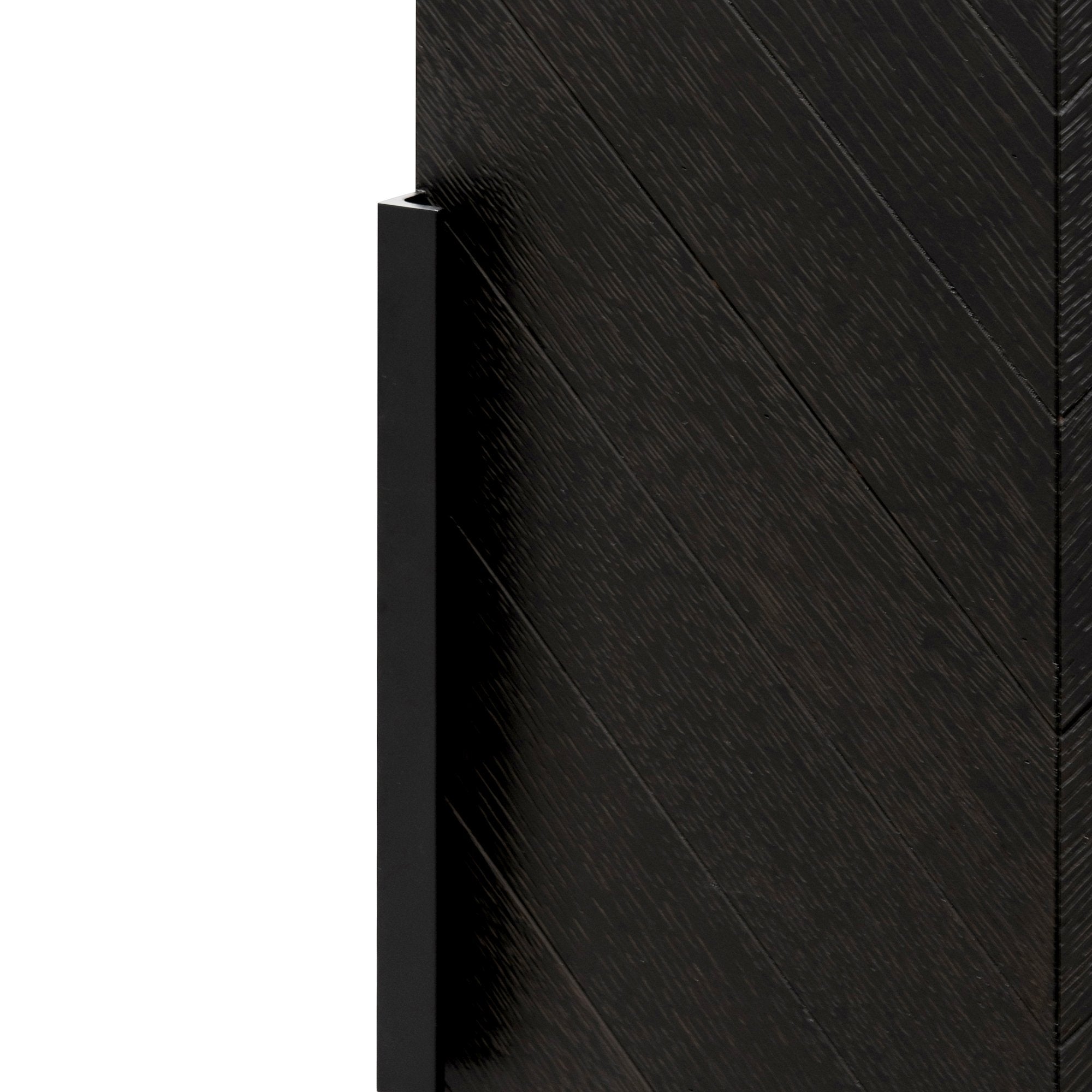 Ex Display - Miriam 2m Oak Buffet Unit - Textured Espresso Black Buffet & Sideboard Valerie-Core