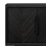 Ex Display - Miriam 2m Oak Buffet Unit - Textured Espresso Black Buffet & Sideboard Valerie-Core