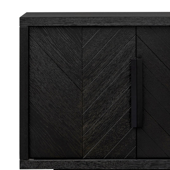 Ex Display - Miriam 2m Oak Buffet Unit - Textured Espresso Black Buffet & Sideboard Valerie-Core   
