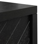Ex Display - Miriam 2m Oak Buffet Unit - Textured Espresso Black Buffet & Sideboard Valerie-Core