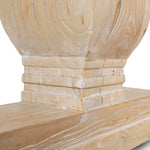 Titan Reclaimed 1.98m ELM Wood Dining Table - Rustic White Washed Dining Table Reclaimed-Core