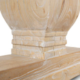 Titan Reclaimed 1.98m ELM Wood Dining Table - Rustic White Washed Dining Table Reclaimed-Core