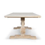 Titan Reclaimed 1.98m ELM Wood Dining Table - Rustic White Washed Dining Table Reclaimed-Core