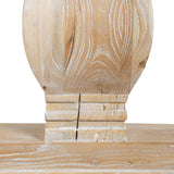 Titan Reclaimed 1.98m ELM Wood Dining Table - Rustic White Washed Dining Table Reclaimed-Core